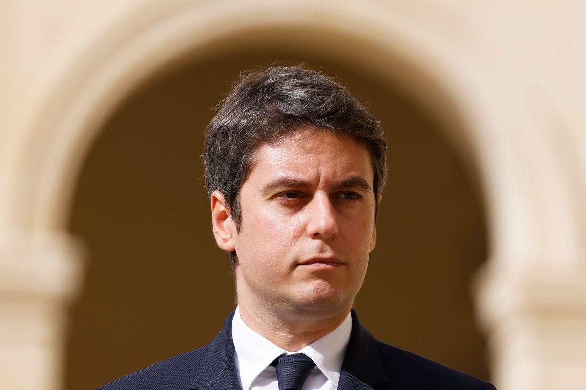 Gabriel Attal francia miniszterelnök (Fotó: MTI/EPA/AFP pool/Ludovic Marin)