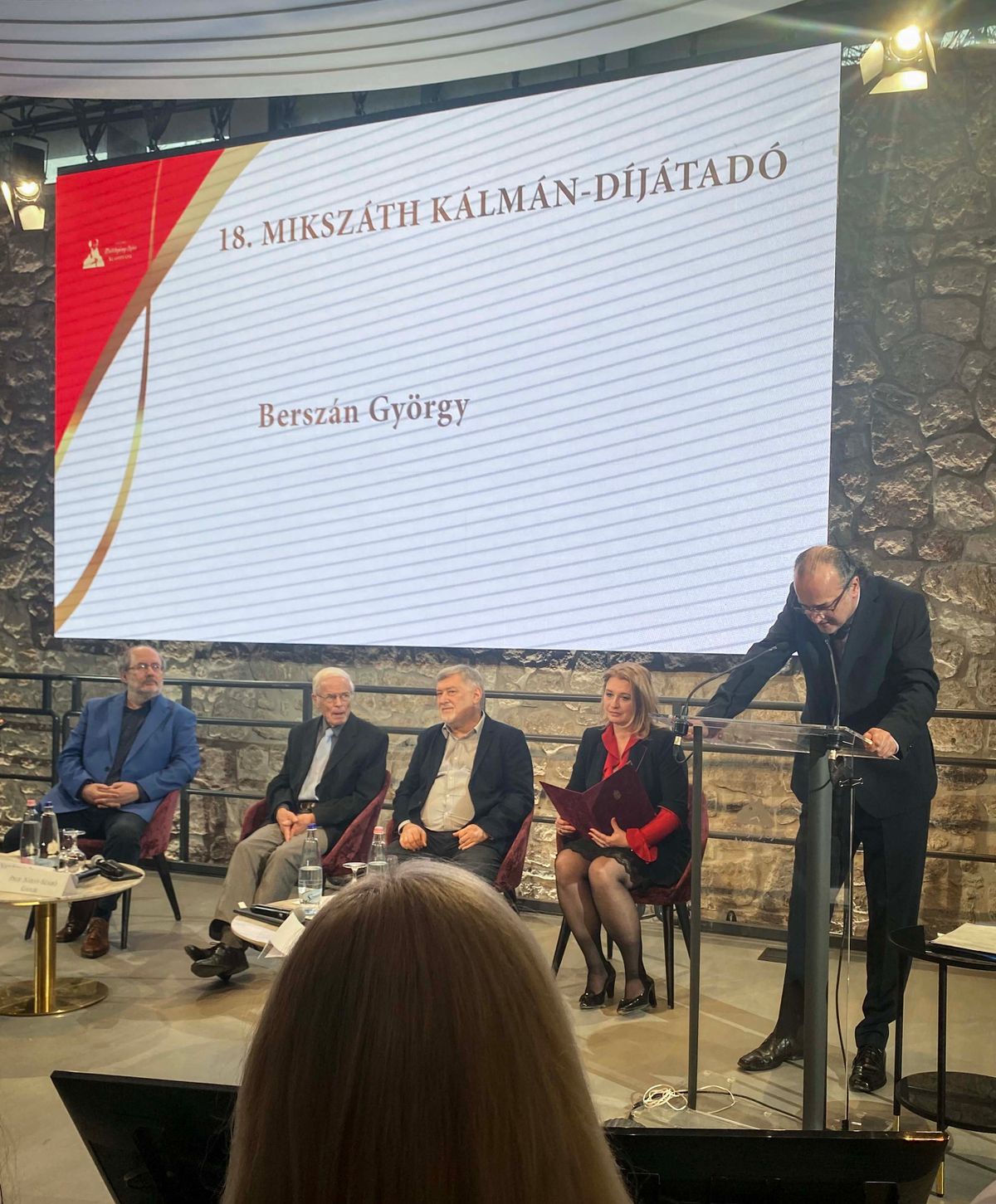 Mikszáth-díj átadása Berszán György