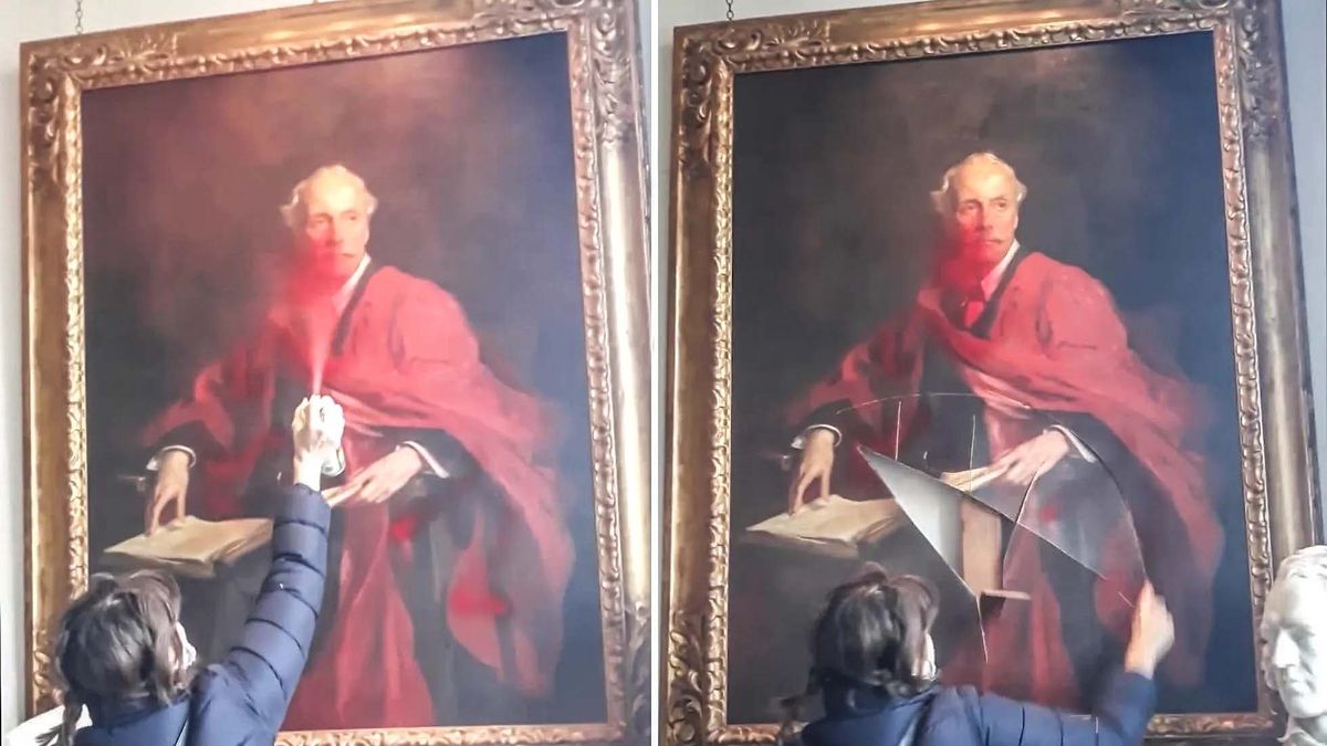 Megmenthető a világhírű magyar festő szétszabdalt képe? + videó