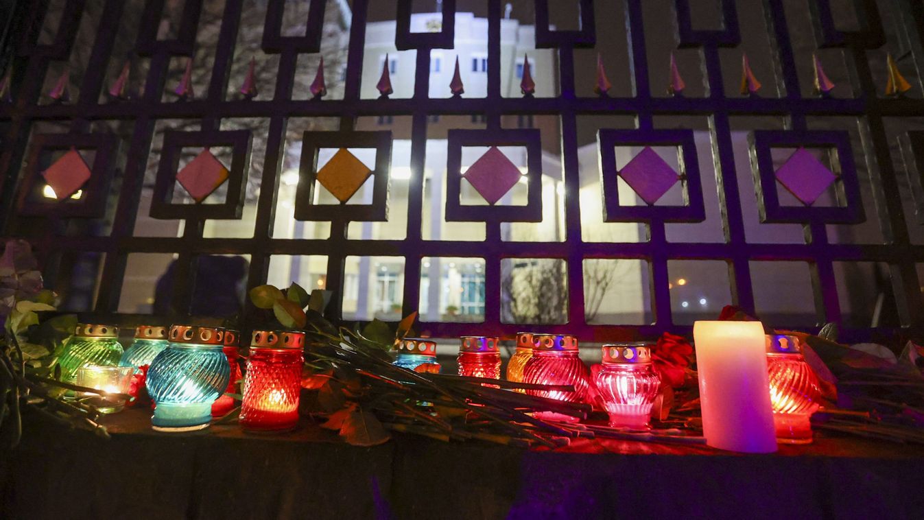 Belarusians gather in front of Russian Embassy in Minsk to mourn victims of concert hall attack in Moscow