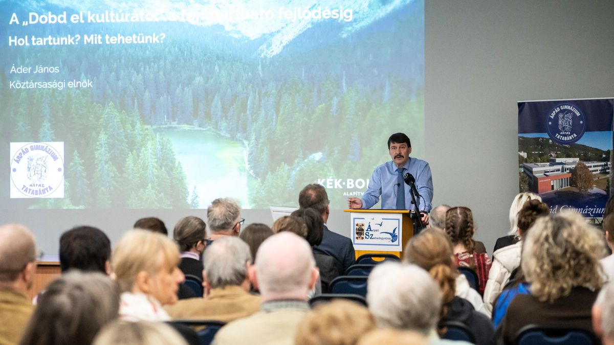 Áder János: A mai fogyasztásunk fenntartásához csaknem két Földre lenne szükségünk