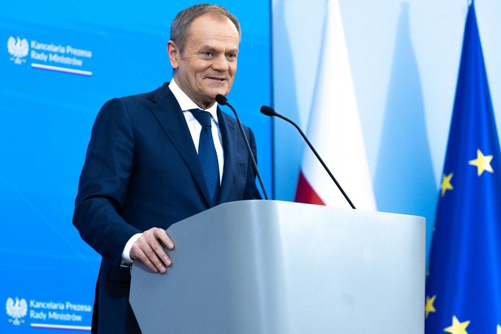 Donald Tusk During The Press Conference