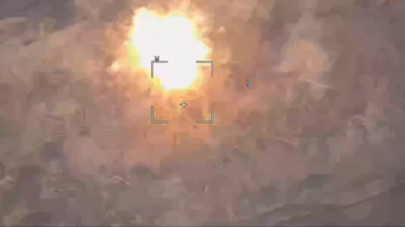 Abrams tornyát találta el egy orosz drón, ami azonnal felrobbant