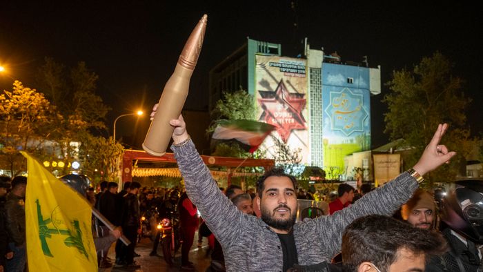 Iranians Celebrate Iran’s IRGC Missile And UAV Attack Against Israel