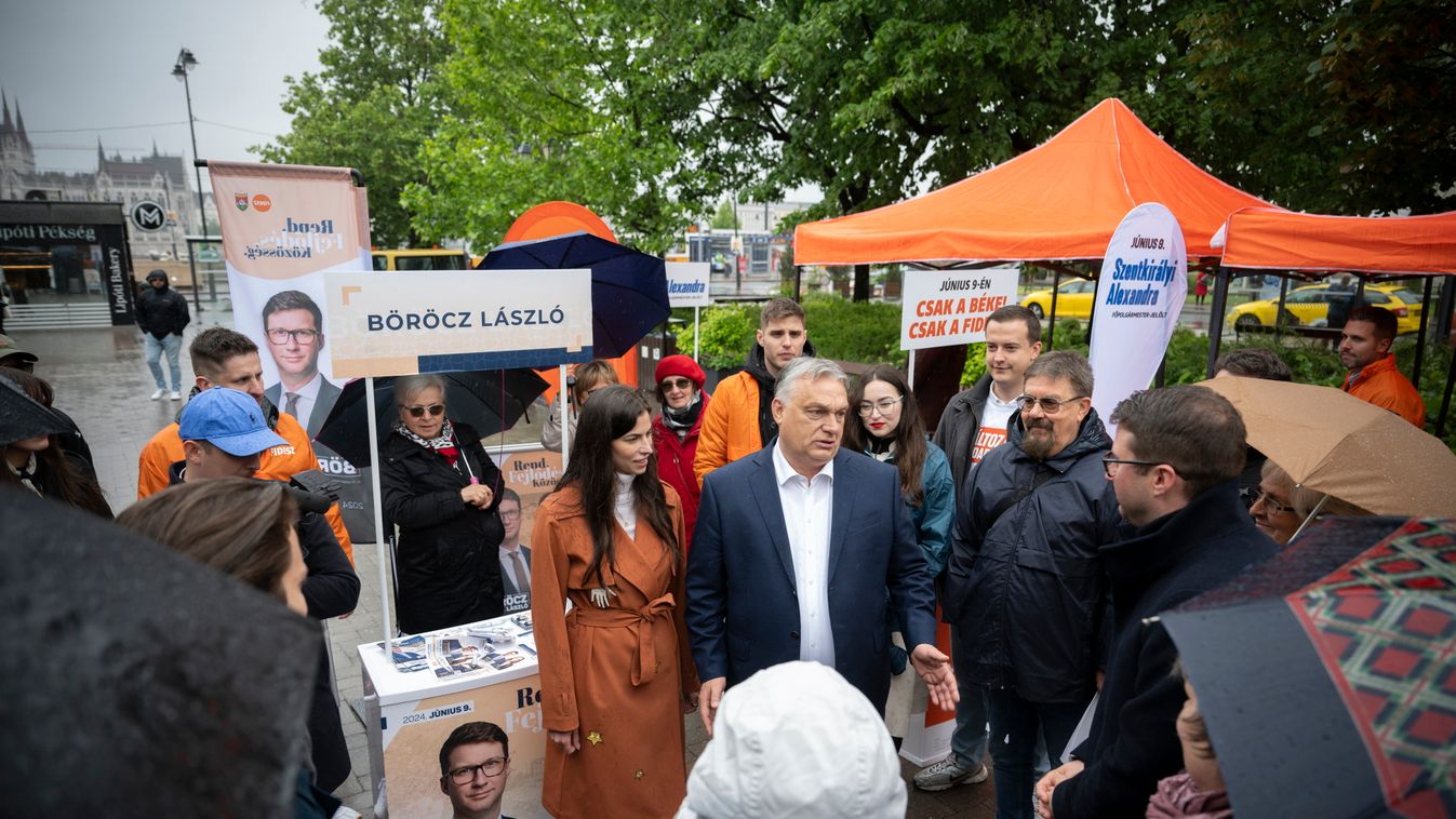 A fővárosban folytatódott Orbán Viktor kampánykörútja