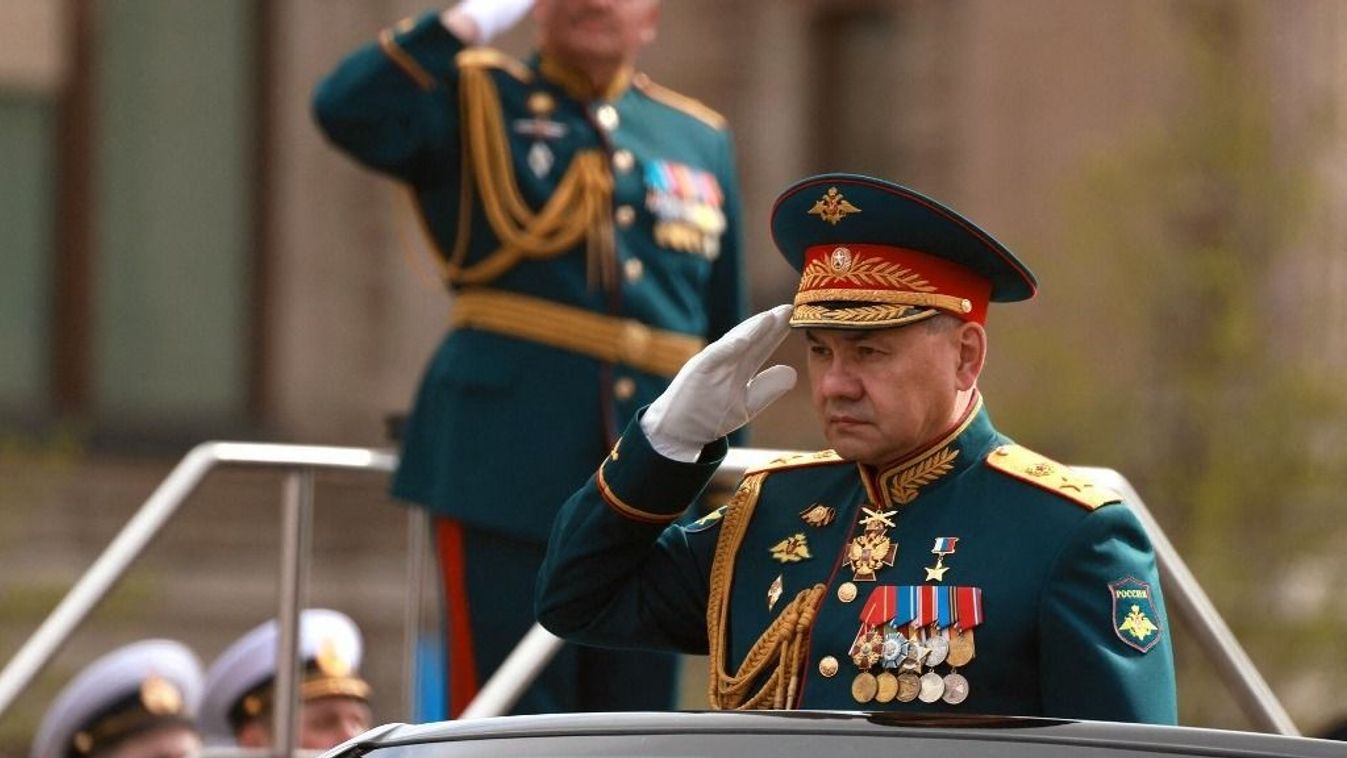 Military parade of the Russian army on Red Square in Moscow on May 9, 2023.