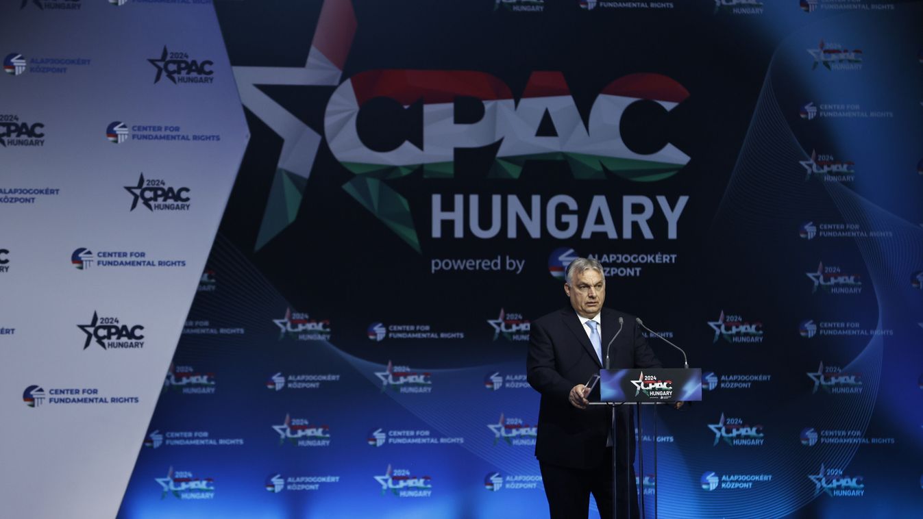 Orbán Viktor miniszterelnök a CPAC 2024 rendezvényen 