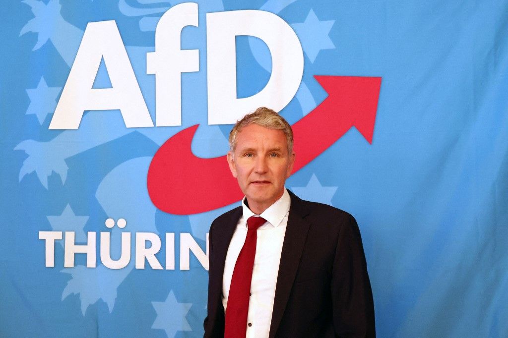 Björn Höcke, az AfD türingiai elnöke. (Fotó: dpa Picture-Alliance/AFP Bodo Schackow)