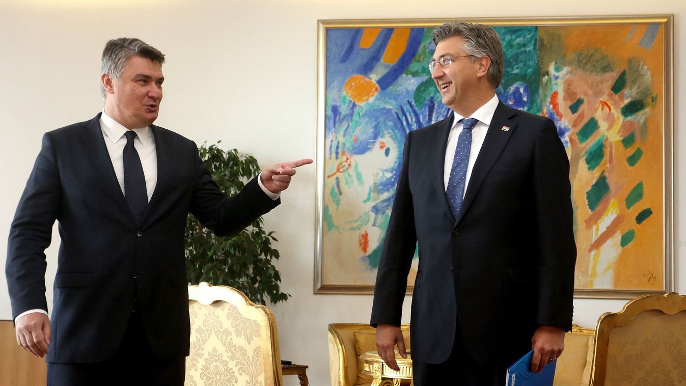 Croatian President Zoran Milanovic handed HDZ leader Andrej Plenkovic mandate to form new government