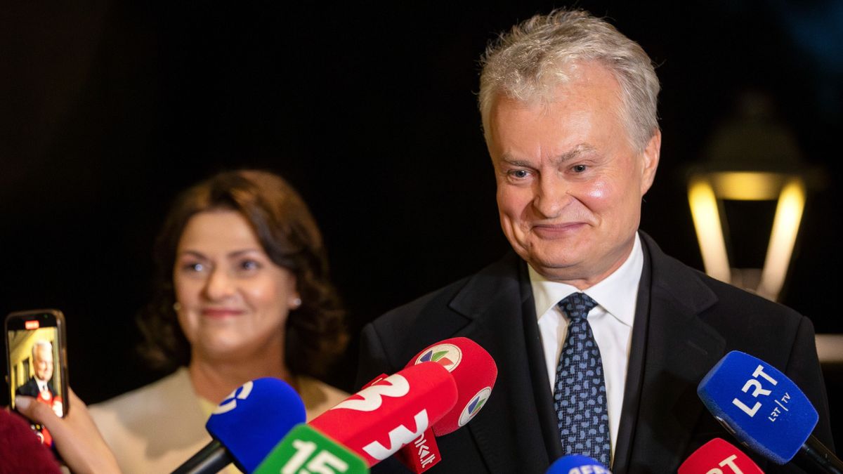 Litvánia hivatalban lévő elnöke, Gitanas Nauseda bejelentette a választási győzelmét