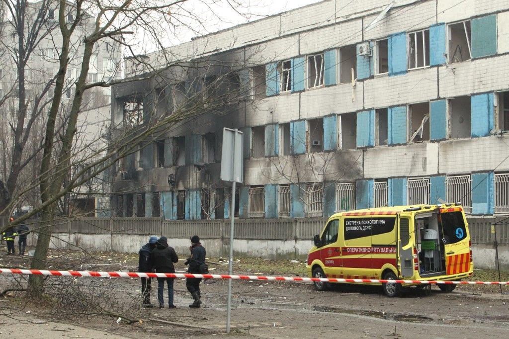 Russian shelling damages maternity hospital in Dnipro