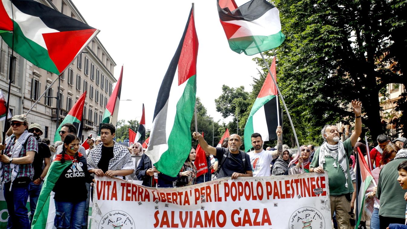 Izrael-ellenes tüntetők verekedtek össze Milánóban + videó