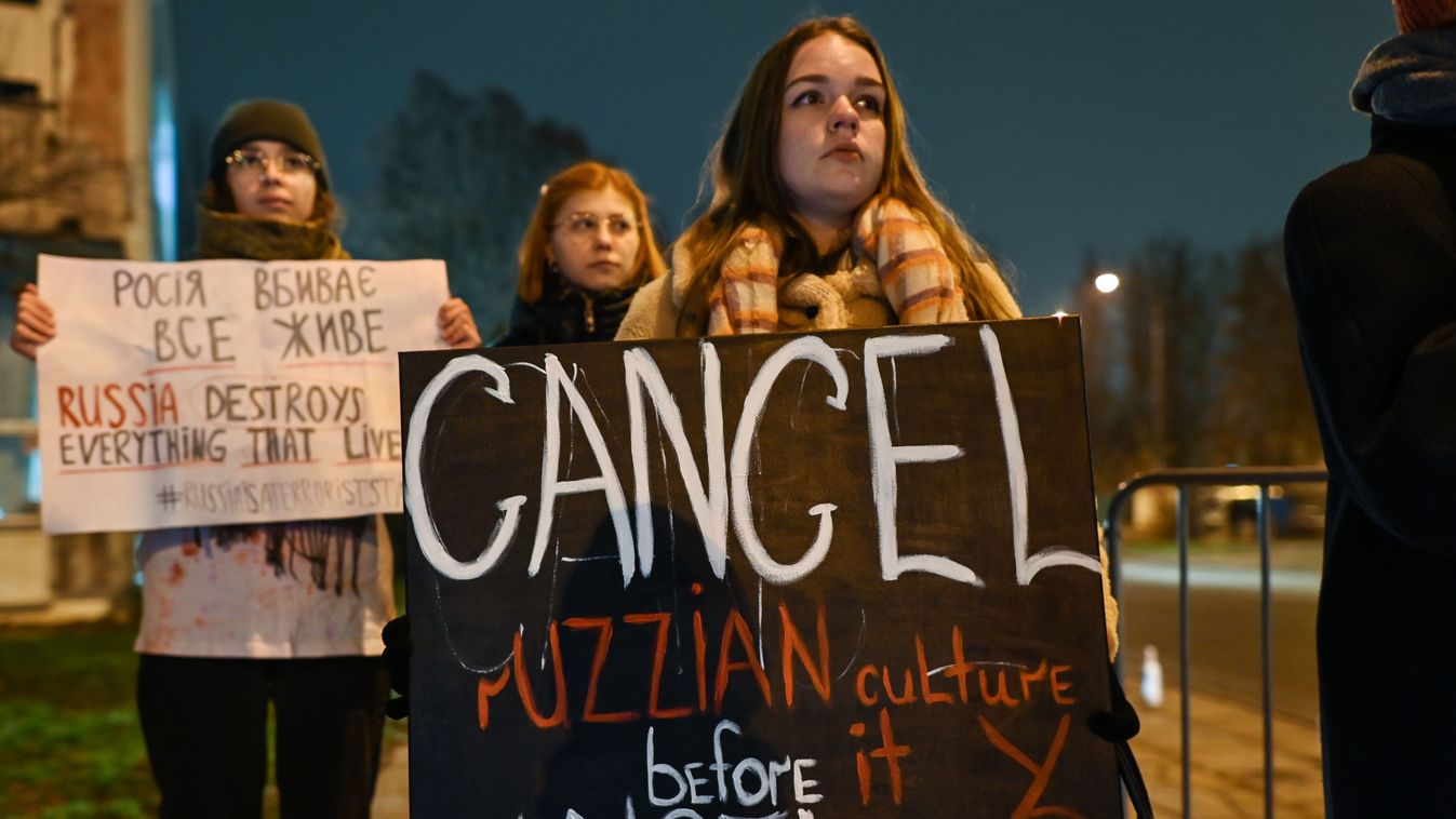 The 'Who Was Raised By RUSSIAN Culture' Protest In Warsaw