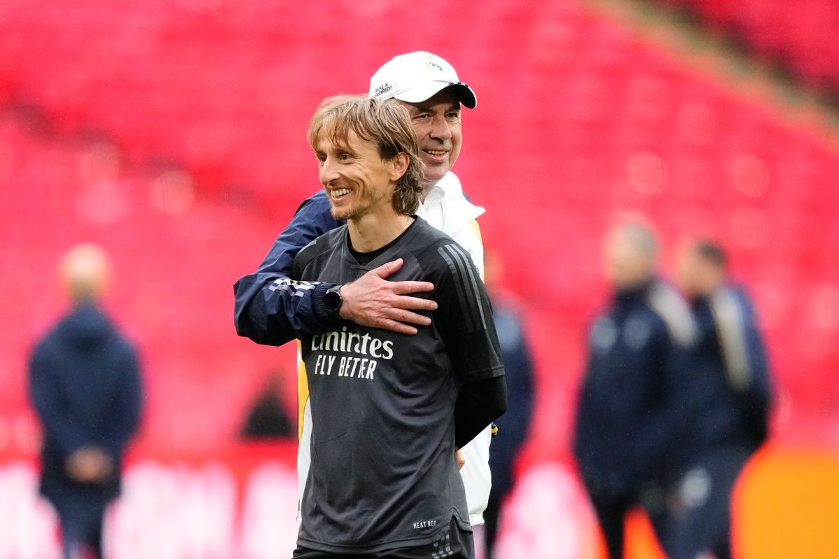 Modric és Ancelotti egyébként jól kijönnek egymással