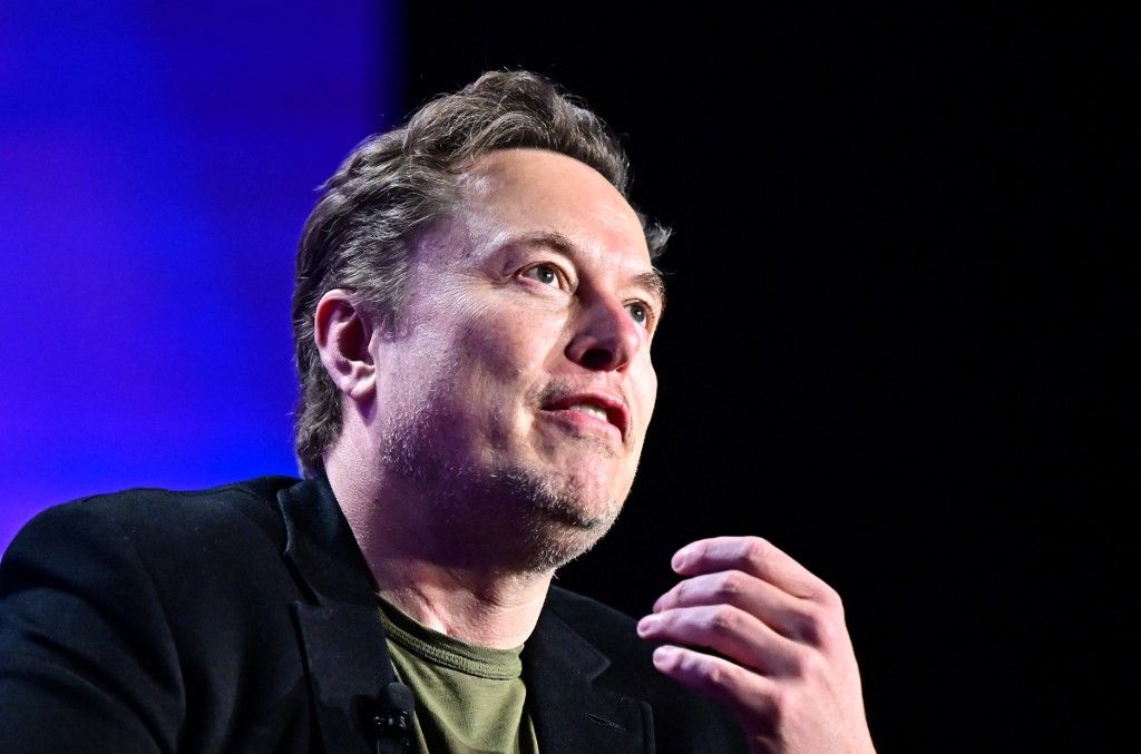 A Tesla vezérigazgatója, Elon Musk felszólal a 27. éves Milken Institute globális konferencián a Los Angeles-i Beverly Hiltonban 2024. május 6-án. (Fotó: FP/Frederic J. BROWN)