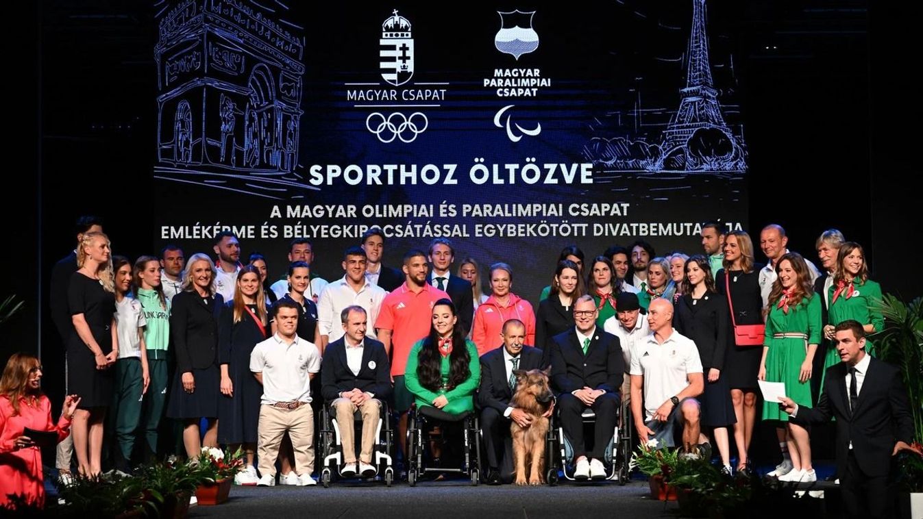 Élsportolók a kifutón – divatbemutatót tartottak a Magyar Sport Napján