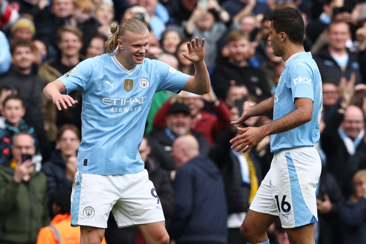 Erling Haaland Rodri Manchester City Aranylabda spanyol válogatott