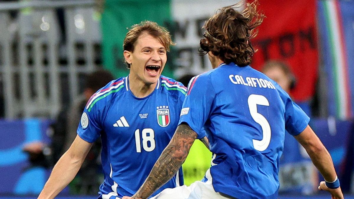 Albánia Olaszország foci Eb 2024 Nicolo Barella leggyorsabb gól