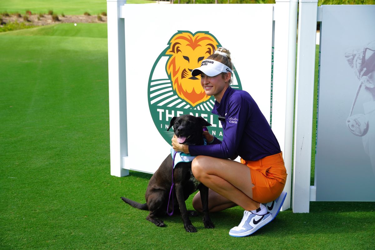 Nelly Korda golf világelső kutya