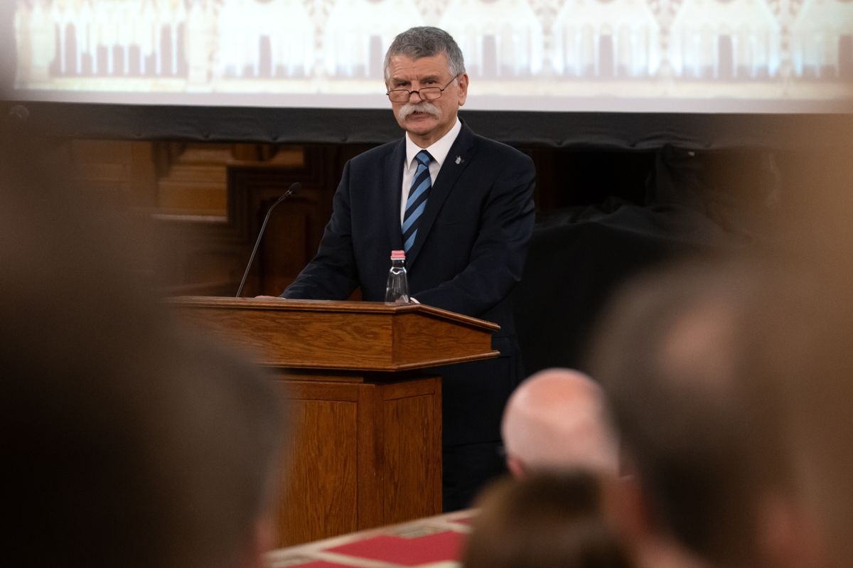  Kövér László, az Országgyűlés elnöke az Országház és az építkezés ellen felszólaló fanyalgókról is beszélt