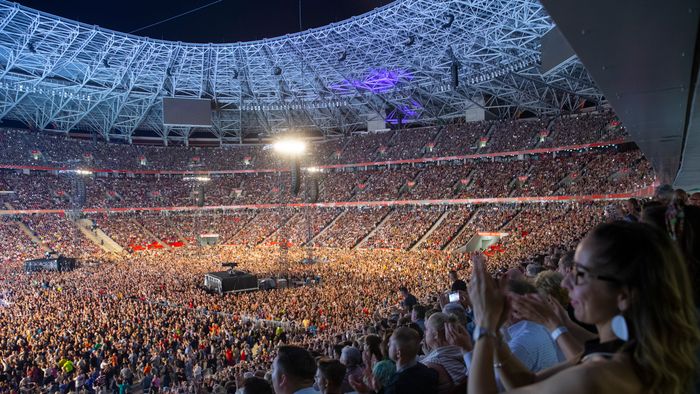 Budapest Puskás stadion Hungária koncert