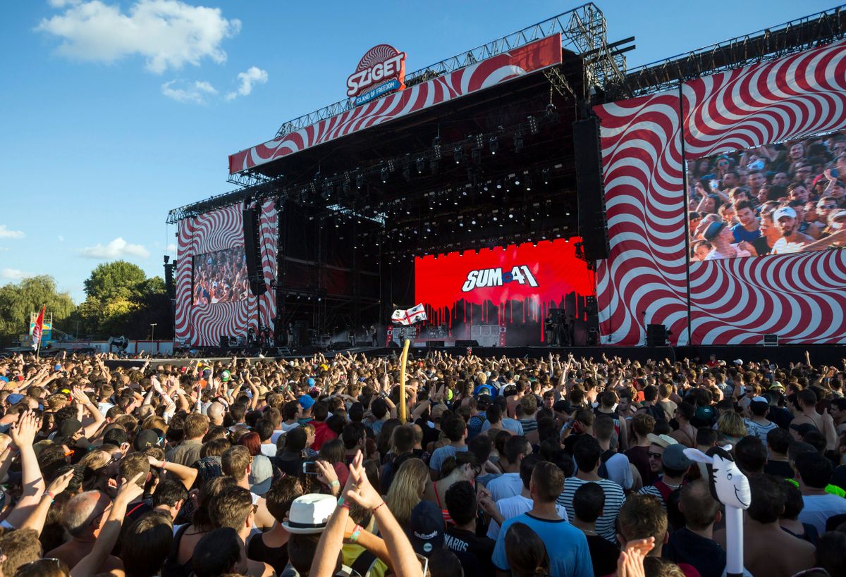 A Sum 41 óriási sikert aratott a Sziget fesztiválon is.