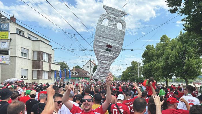 20240619 Németország 
Stuttgart szurkolói vonulás
Fotó: Mirkó István  Magyar Nemzet