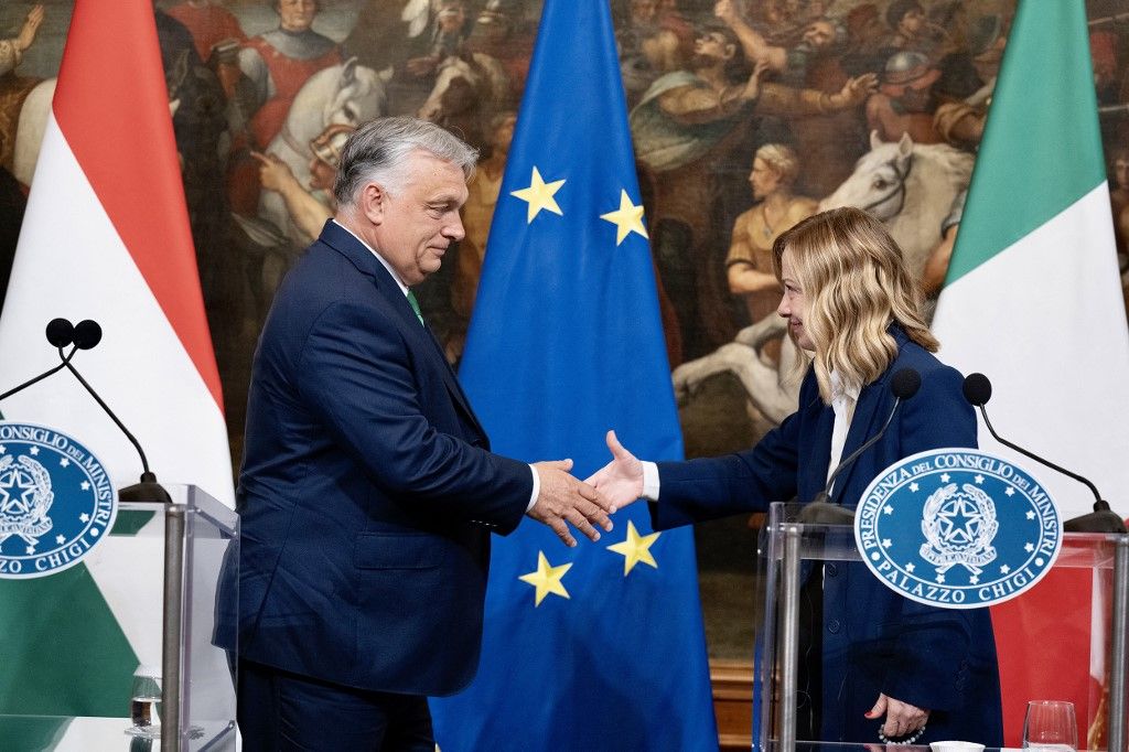 Giorgia Meloni - Viktor Orban meeting in Rome