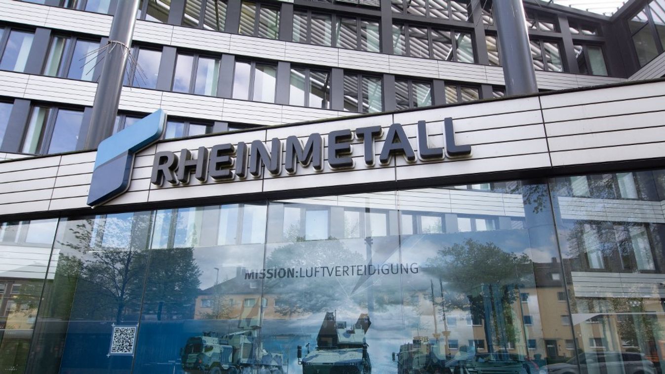 Borítókép: A Rheinmetall AG németországi düsseldorfi központja 2024. április 9-én. (Fotó: Ying Tang / NurPhoto / NurPhoto az AFP-n keresztül)