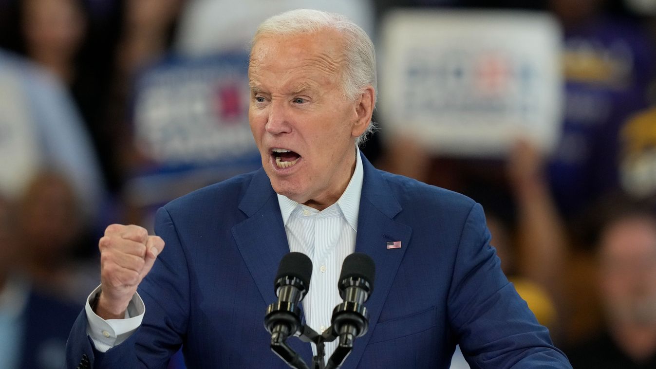 Az újraválasztásáért küzdő Joe Biden demokrata párti amerikai elnök 