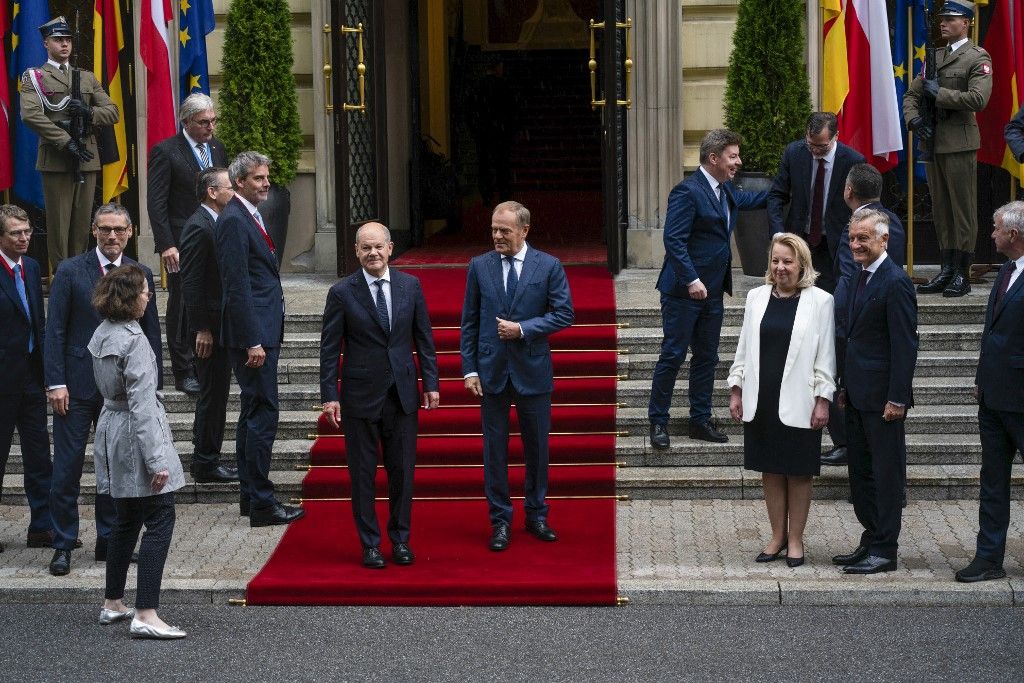 Donald Tusk and Olaf Scholz present in Poland for Polish-German intergovernmental consultations