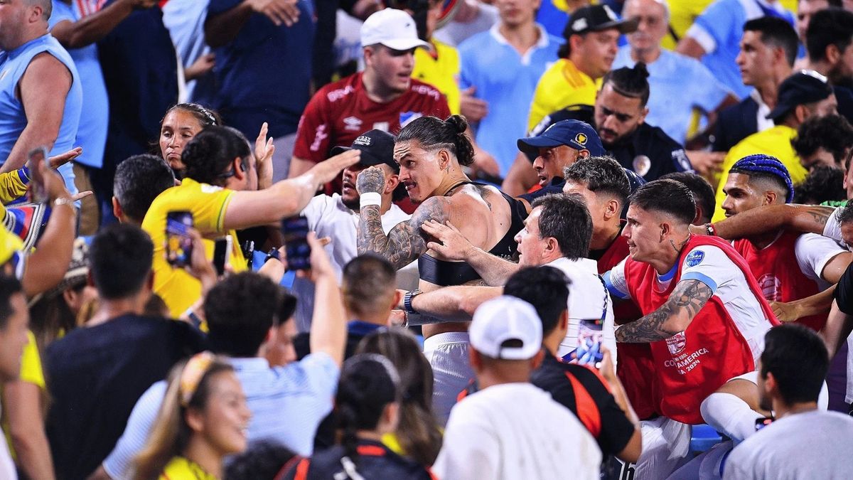 Darwin Nunez, Uruguay, Copa América, verekedés, eltiltás