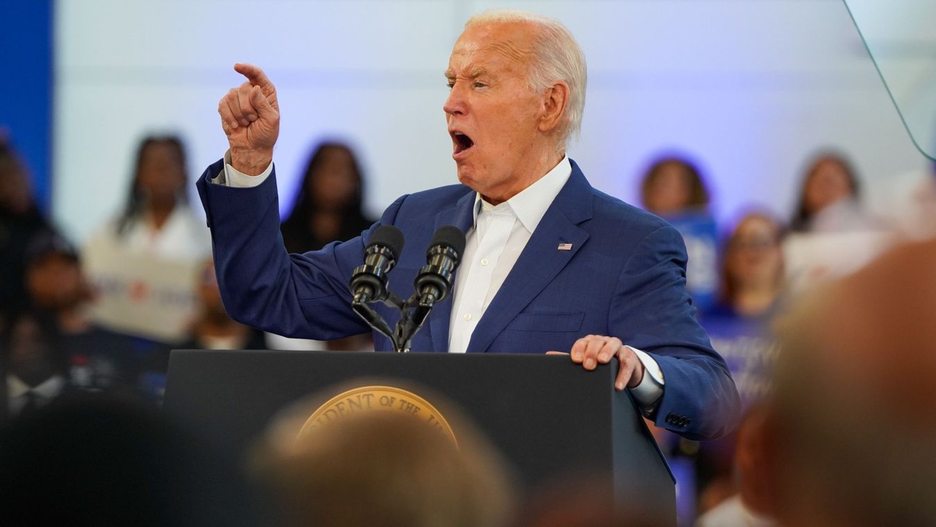 Az újraválasztásáért küzdő Joe Biden demokrata párti amerikai elnök 