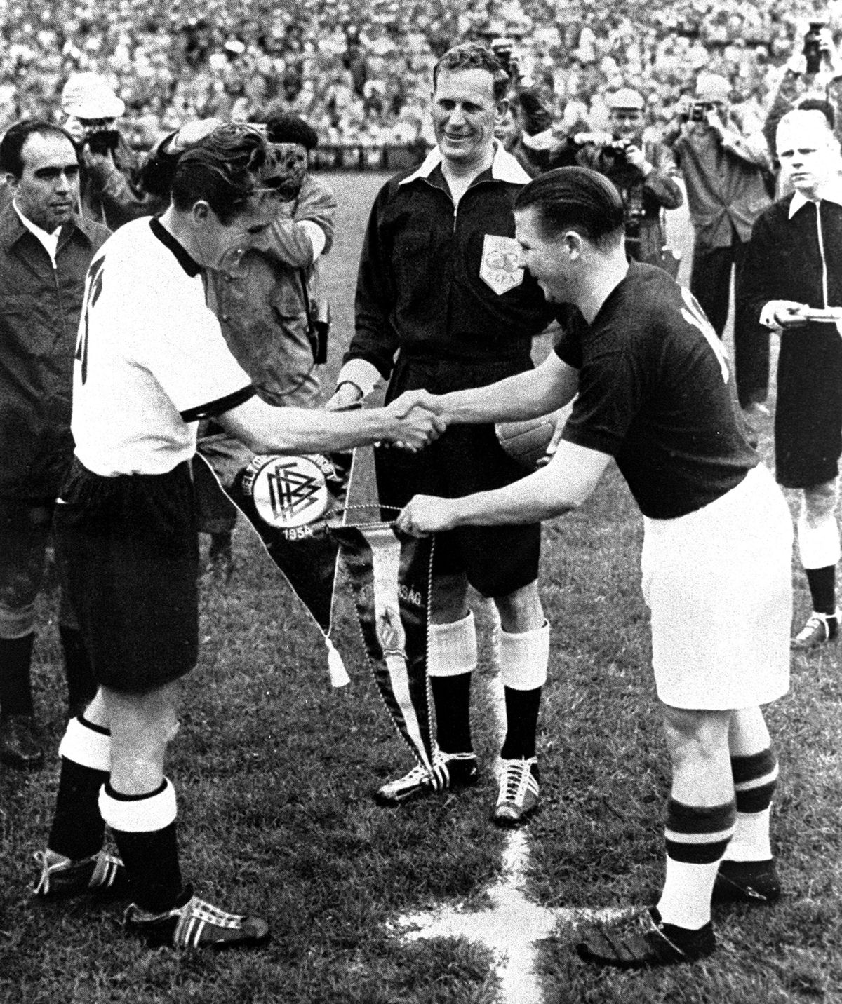 Fritz Walter and Puscas Exchange Pennants