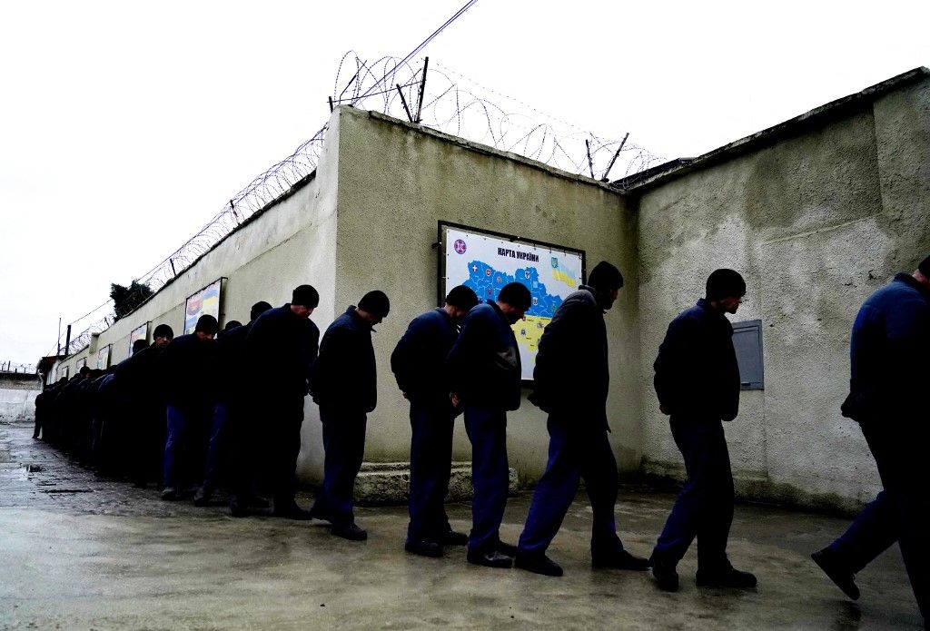 Ukraine Crisis / prison camp in suburban Lviv