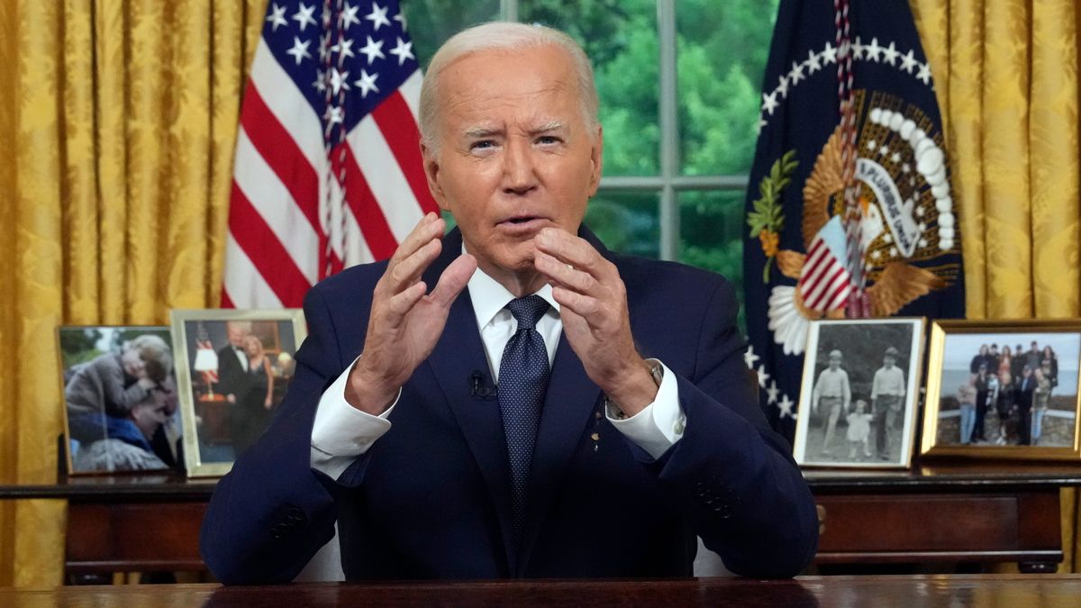 Kitöltené hivatali idejét és megállítaná Putyint, a néphez intézett beszédet visszalépése után a bukott Biden