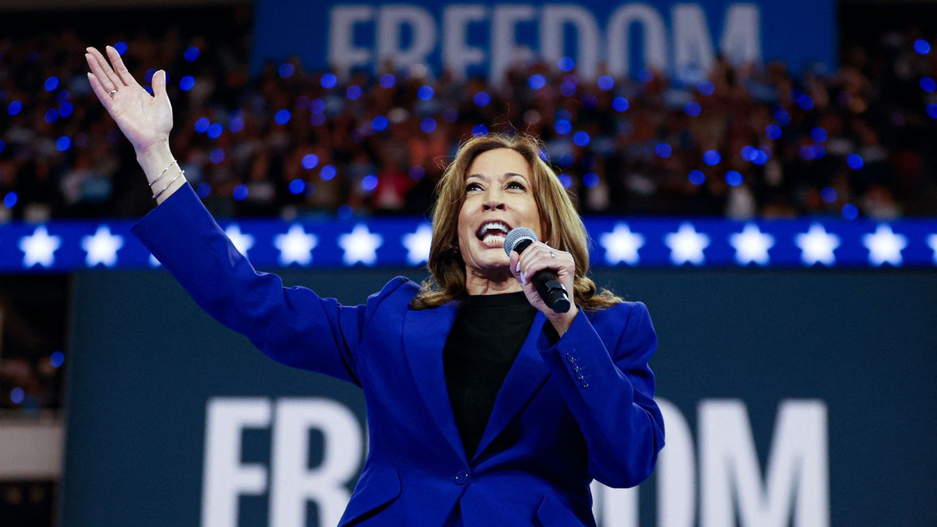 VP Kamala Harris campaigns on second day of the DNC
US Vice President and 2024 Democratic presidential candidate Kamala Harris speaks at the campaign rally at the Fiserv Forum in Milwaukee, Wisconsin, August 20, 2024. (Photo by KAMIL KRZACZYNSKI / AFP)