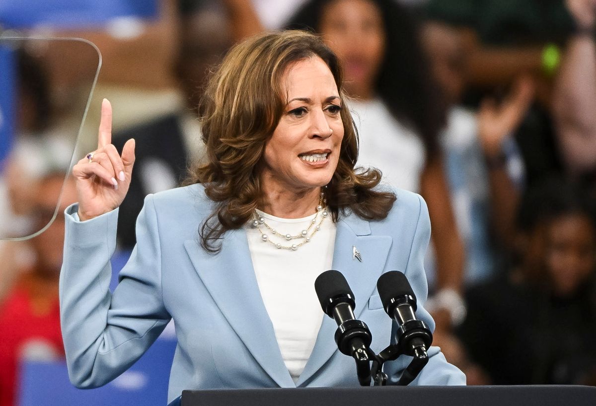 Kamala Harris amerikai alelnök, a Demokrata Párt nem hivatalos elnökjelöltje