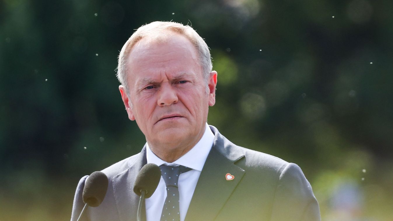 Armed Forces Day Parade In Poland
Polish Prime Minister Donald Tusk during Armed Forces Day parade in Warsaw, Poland on August 15, 2024. (Photo by Jakub Porzycki/NurPhoto) (Photo by Jakub Porzycki / NurPhoto / NurPhoto via AFP)