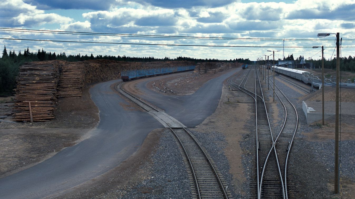 Freight. Lappland. Finland. Europe