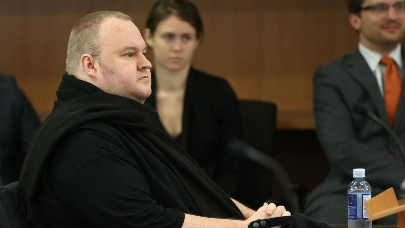 Kim Dotcom, aki ellen a már megszűnt Megaupload kalózoldal működtetése miatt indult eljárás