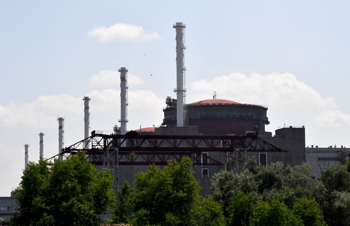 A zaporizzsjai atomerőmű (Fotó: AFP)