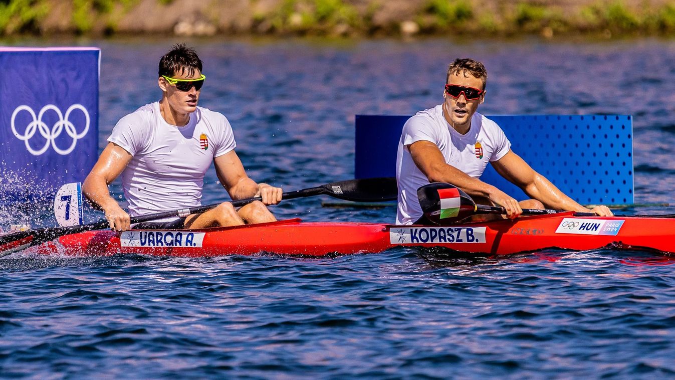 Kopasz Bálint Varga Ádám kajak-kenu magyar csapat Párizs olimpia 2024