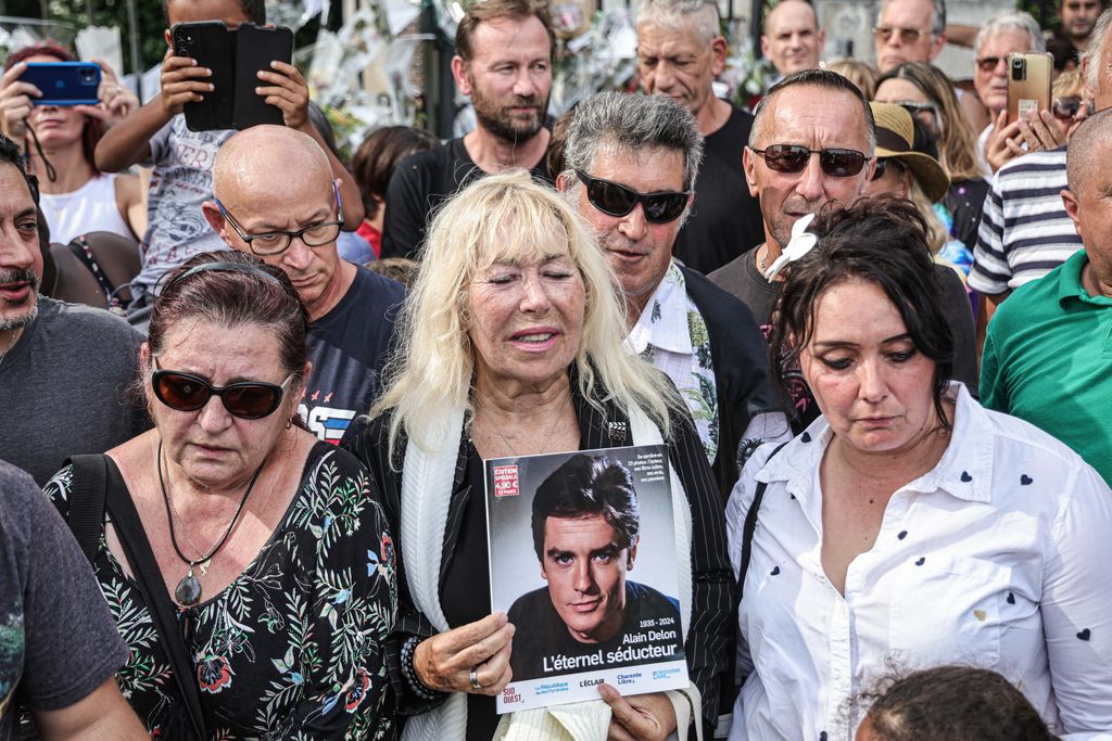 Funeral of French movie icon Alain Delon 