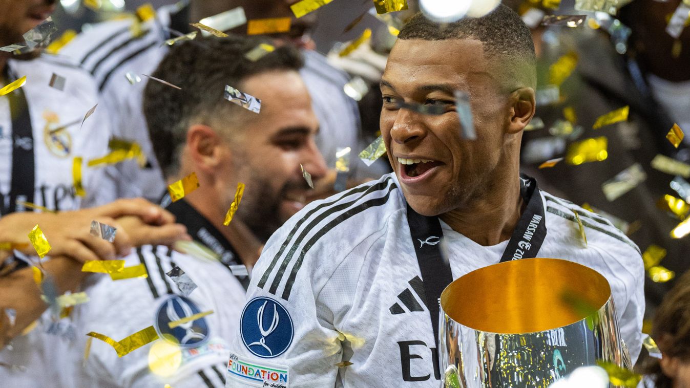 Kylian Mbappé máris begyűjtötte az első trófeáját a Real Madrid játékosaként