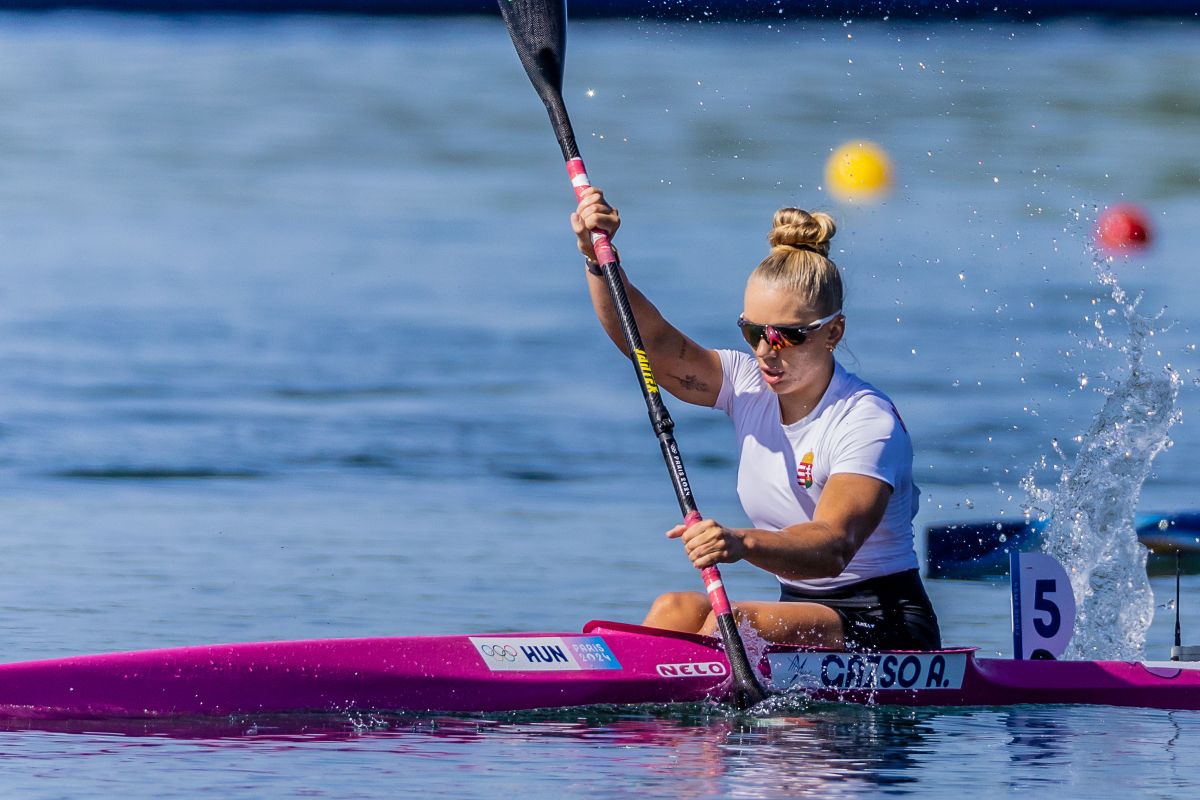 Gazsó Alida Dóra ( Csipes Tamara Lisa Carrington Aimee Fisher ) kajak-kenu magyar csapat olimpia 2024