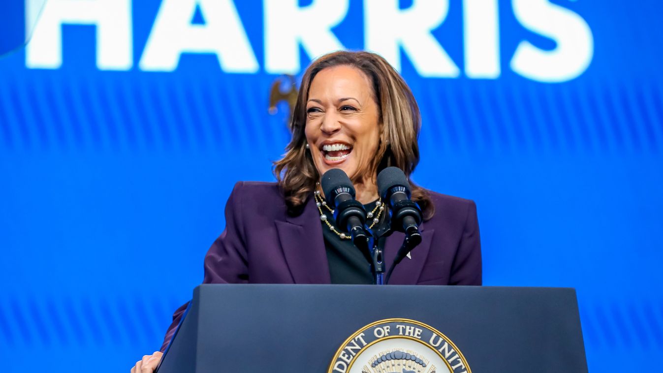 Kamala Harris amerikai alelnök, a Demokrata Párt nem hivatalos elnökjelöltje 