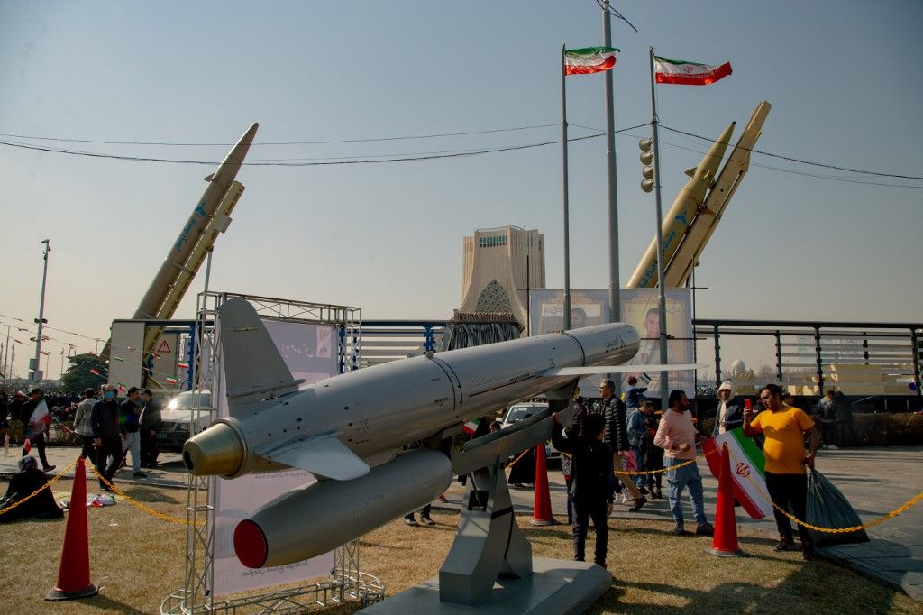 Iranian Missiles Display Islamic Revolution Anniversary