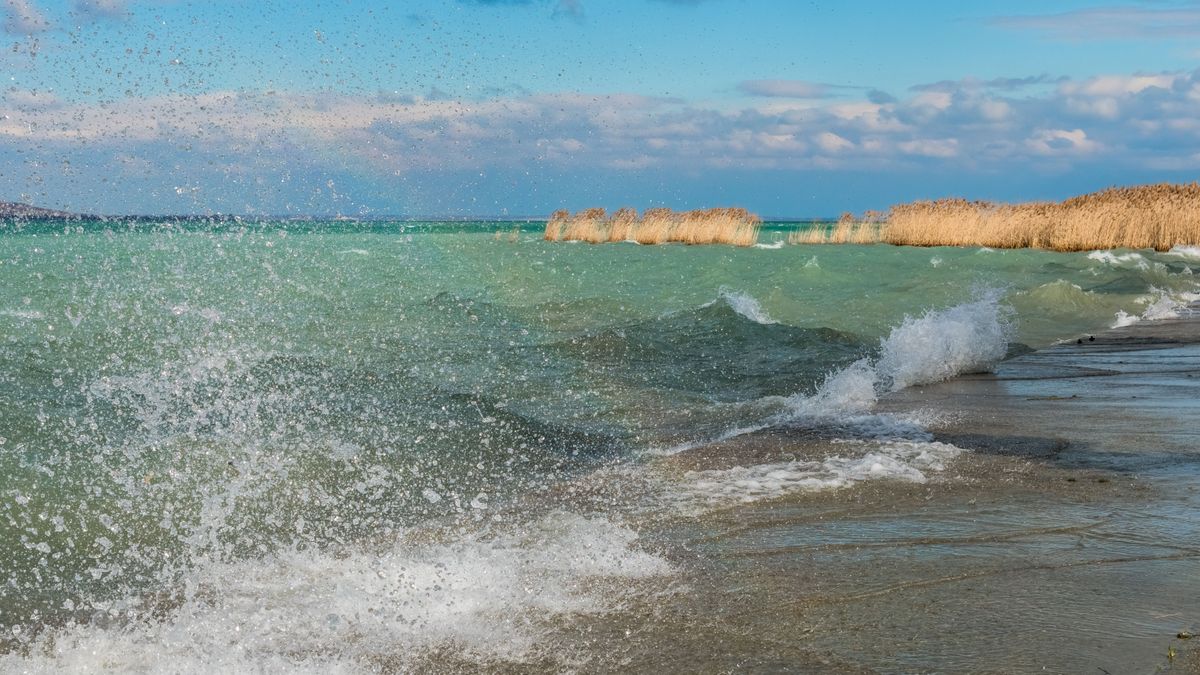 Tihany, 2019. február 22.
Az erõs viharos szél hullámokat korbácsol a Balaton vizén a Tihanyi félsziget környékén.  
MTVA/Bizományosi: Faludi Imre 
***************************
Kedves Felhasználó!
Ez a fotó nem a Duna Médiaszolgáltató Zrt./MTI által készített és kiadott fényképfelvétel, így harmadik személy által támasztott bárminemû  különösen szerzõi jogi, szomszédos jogi és személyiségi jogi  igényért a fotó készítõje közvetlenül maga áll helyt, az MTVA felelõssége e körben kizárt.