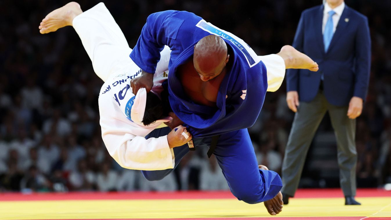 Teddy Riner a döntőt ezzel az akcióval nyerte meg dél-koreai ellenfele ellen